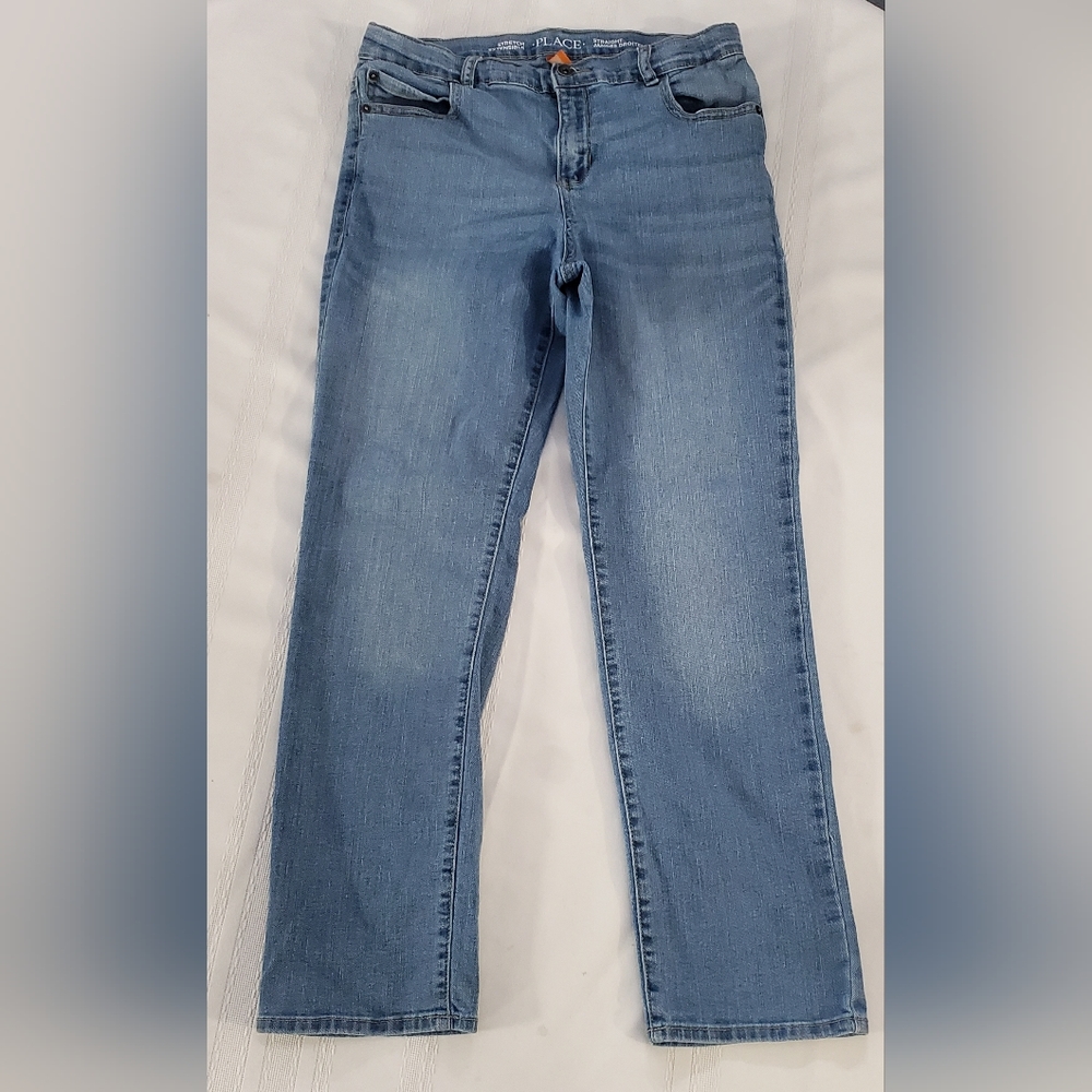 Place Stretch Extensible Straight Jambes Droites Size 14 Jean Pants